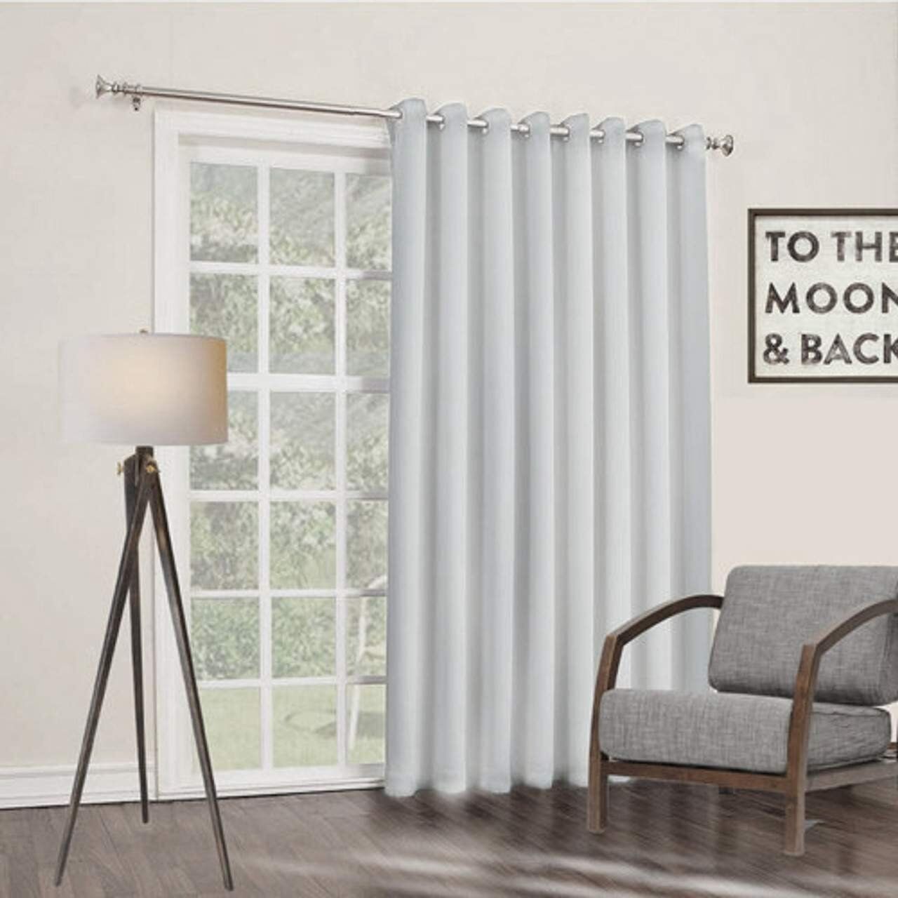 Eyelet Room Darkening Blockout Curtain EGGSHELL